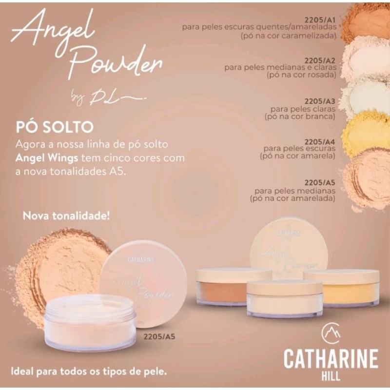 Pó Solto Facial Ultrafino Angel Powder Pri Lessa 20g - Catharine Hill em Oferta na Shopee