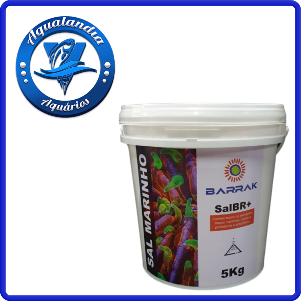 Barrak Sal Br+ 5kg Sal Marinho Probiotico Para Aquario