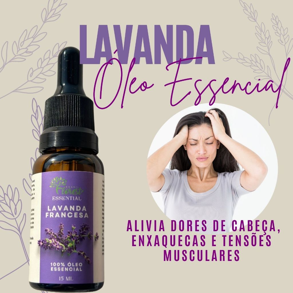 Detalhes do Óleo Essencial de Lavanda Francesa Conta Gotas