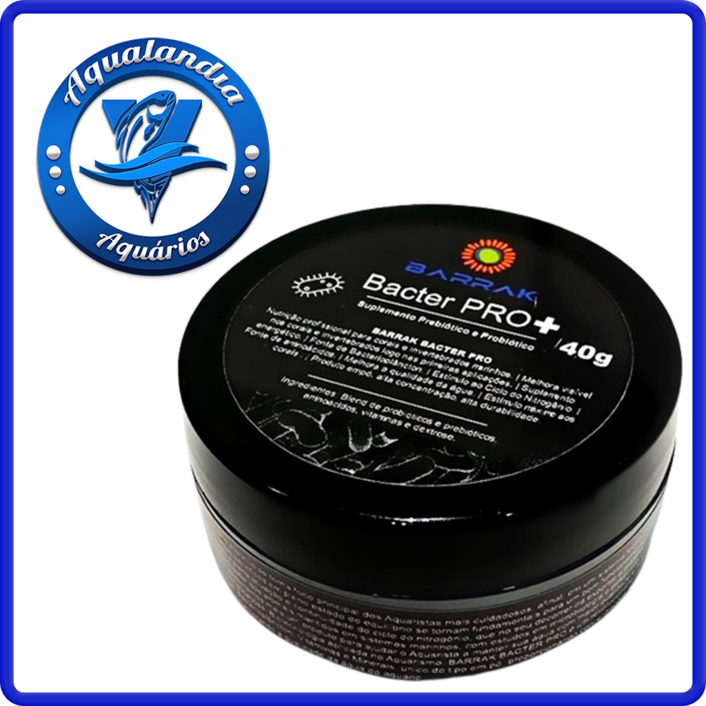 Barrak Bacter Pro + 40g Alimento Com Bacterias Para Coral