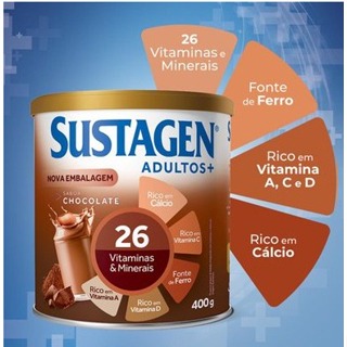 SUSTAGEN ADULTO PO LATA 400G CHOCOLATE em Oferta na Shopee