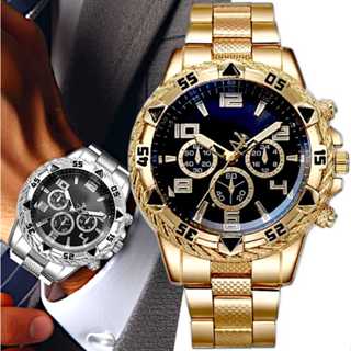 Kit Relógio Masculino Kit c/2 peças dourado 18k relógio Prata Estilo e Elegância Kit Relógio Masculi em Oferta na Shopee