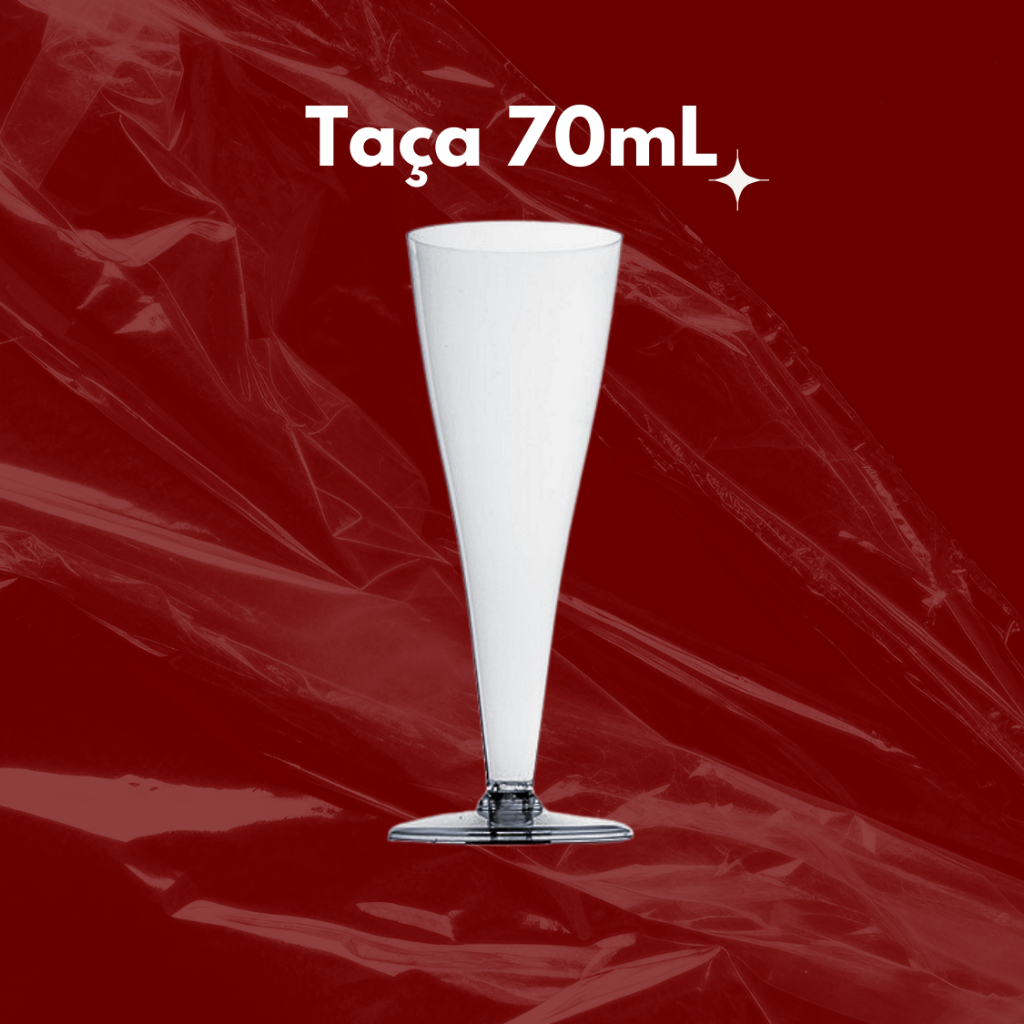 Taça Pit 070 Acrílico Plastilânia 70ml 10, 20 e 40 Unidades
