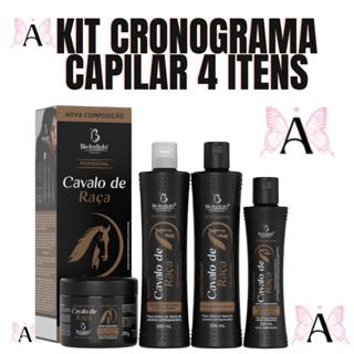 Kit Cronograma Capilar Cavalo de Raça Bio Instinto Anti Queda Força Brilho Hidratação Salão Beleza em Oferta na Shopee