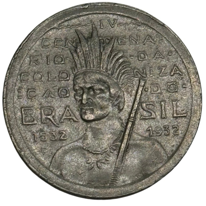 moeda 100 réis série vicentina 1932(cód 2)