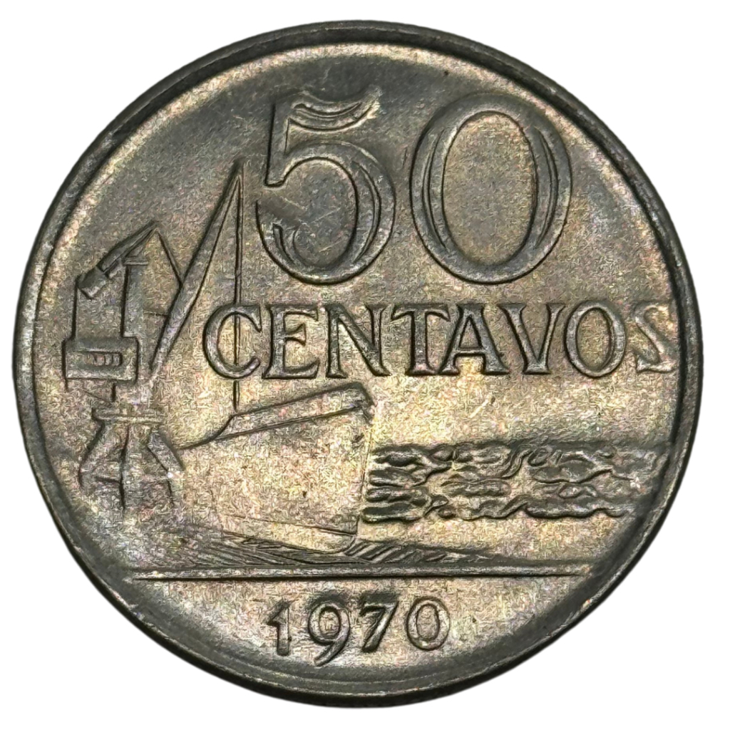 Moeda antiga 50 centavos
