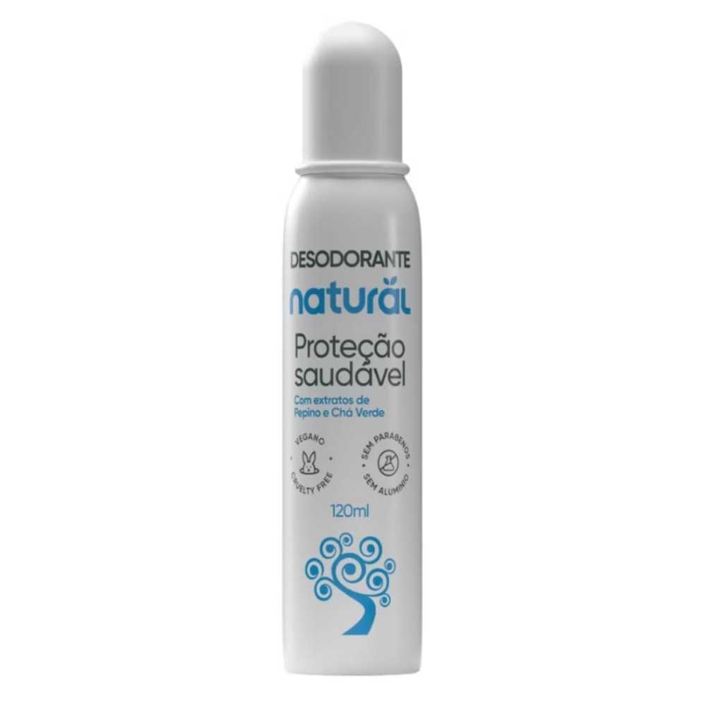 Desodorante Natural com Extratos de Pepino e Chá Verde 120mL
