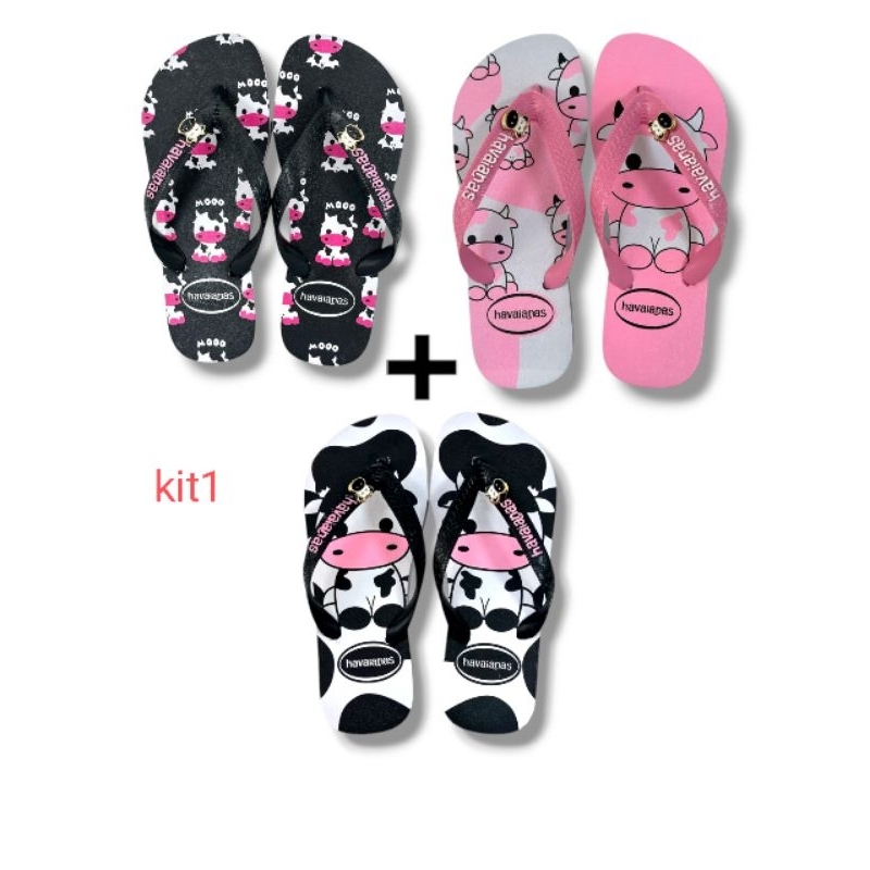 Chinelo Feminino Lançamento Modinha Tendência Moda Verão Vai 3 Pares