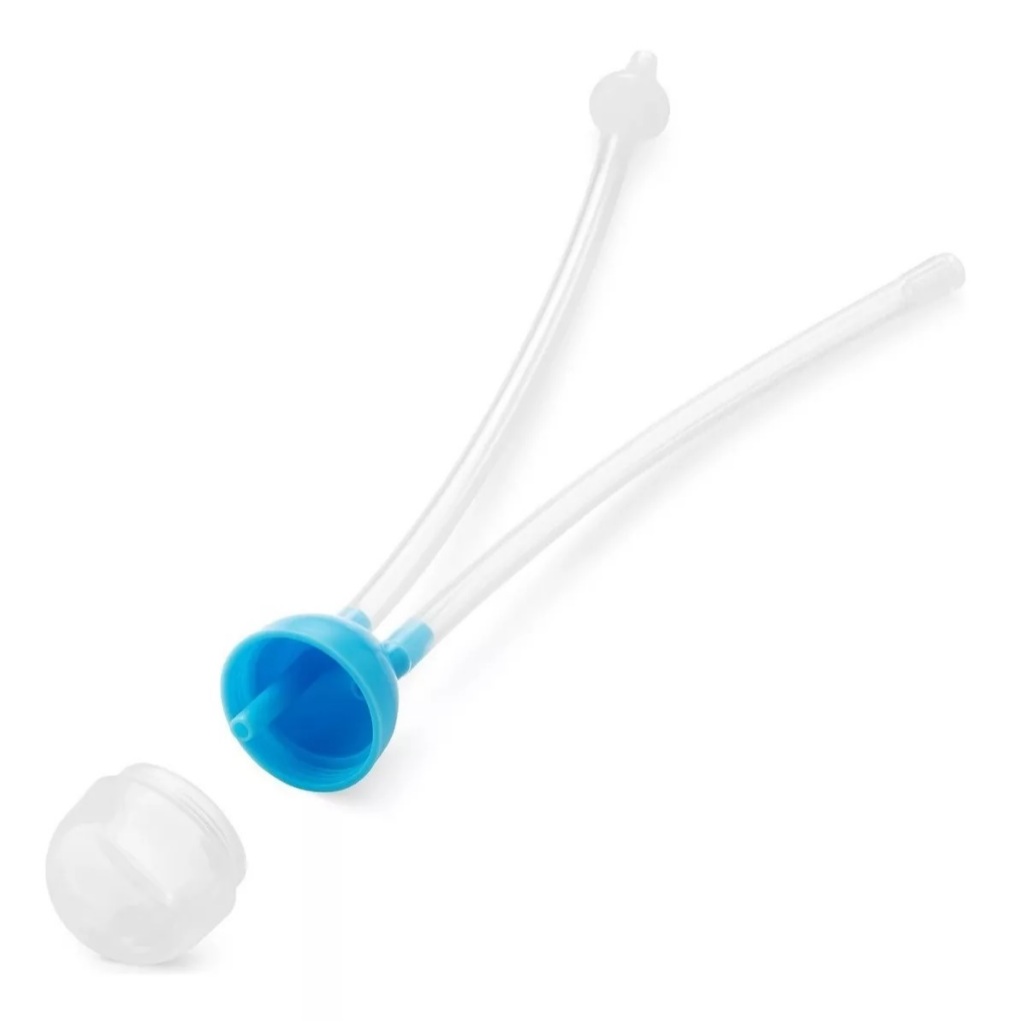Aspirador Nasal Limpa e Remove Catarro Alivia Bebe Infantil Facil Usar AZUL kids