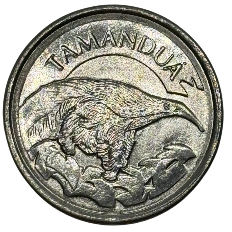 2 Moedas Tamanduá 10 cruzeiros reais