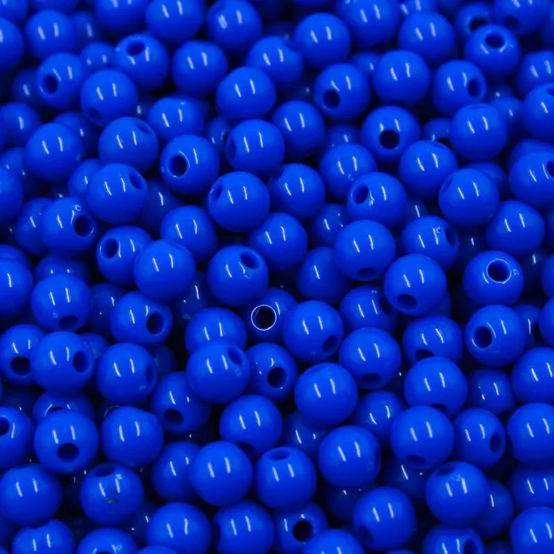 MIÇANGA LEITOSA PLASTICA c furo ( 6 mm ) AZUL ROYAL