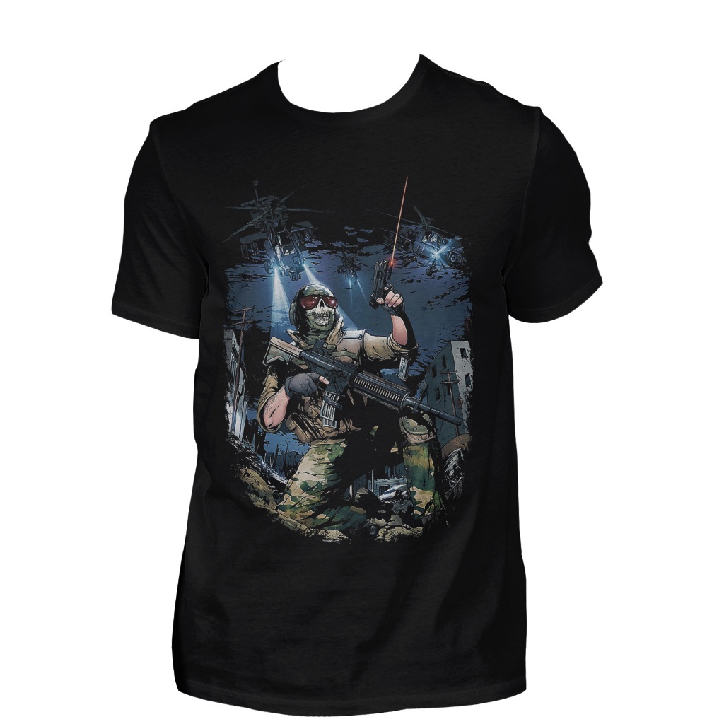 Camiseta Unissex Call Of Duty Simon Riley Ghost Mw2 Cod35