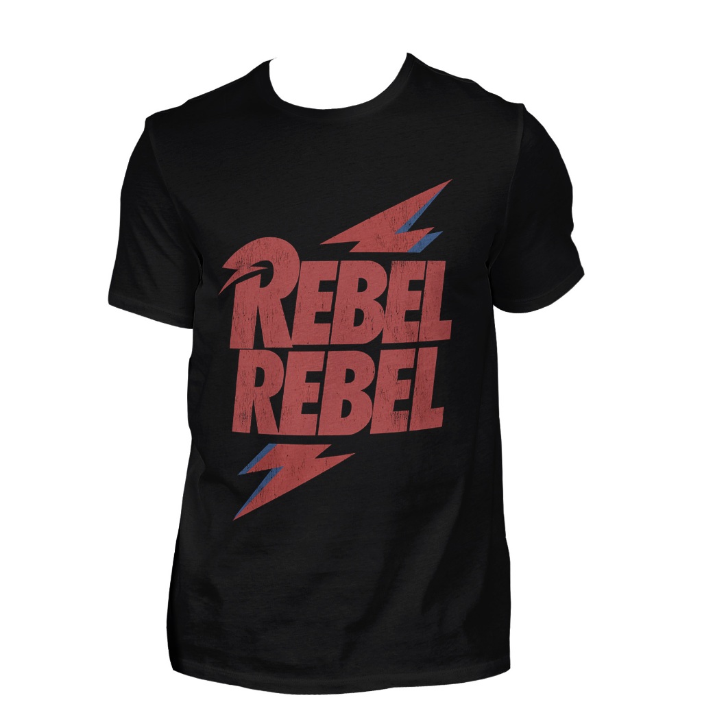 Camiseta Unissex David Bowie Rebel Rebel DB4