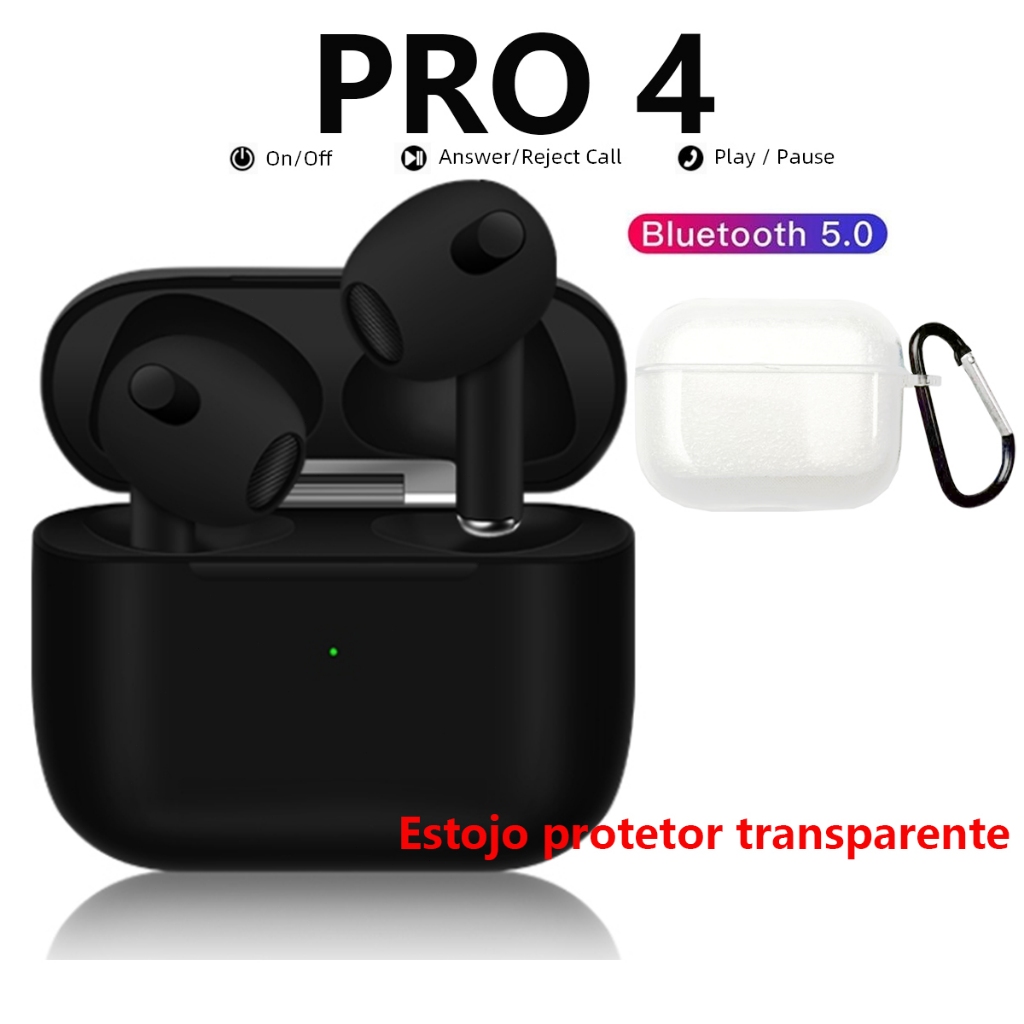 2024 Novo Fones De Ouvido TWS Air Pro 4 Fone Bluetooth Com Redução De Ruído Compatível Pro4 Sem Fio