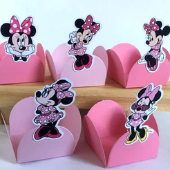 100 Forminhas para Doces MINNIE ROSA CORPO