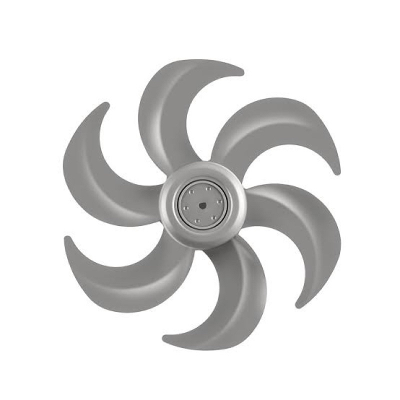 HELICE VENTILADOR MONDIAL 30CM 6 PAS PRATA AZUL ORIGINAL