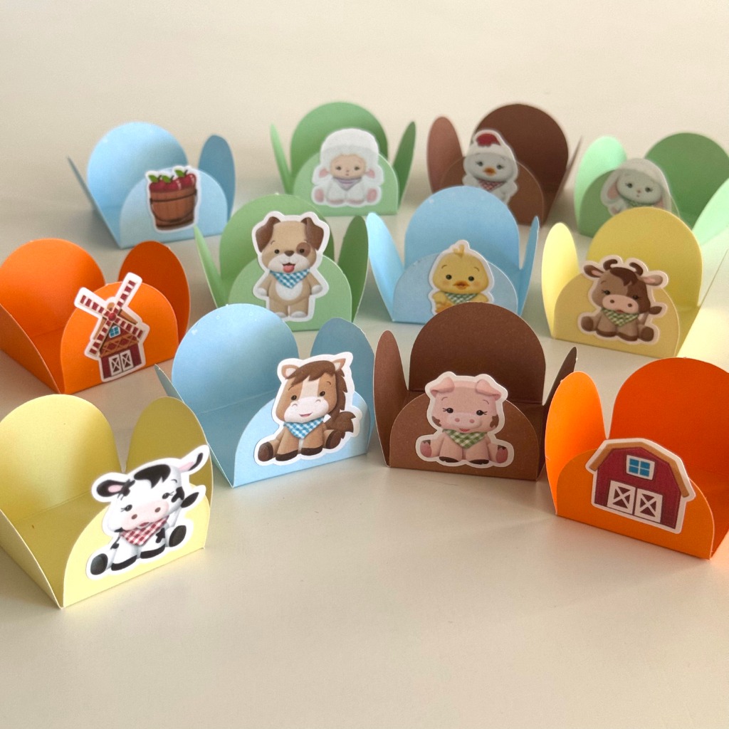 100 Forminhas para Doces Festa de Aniversário, FAZENDINHA BABY