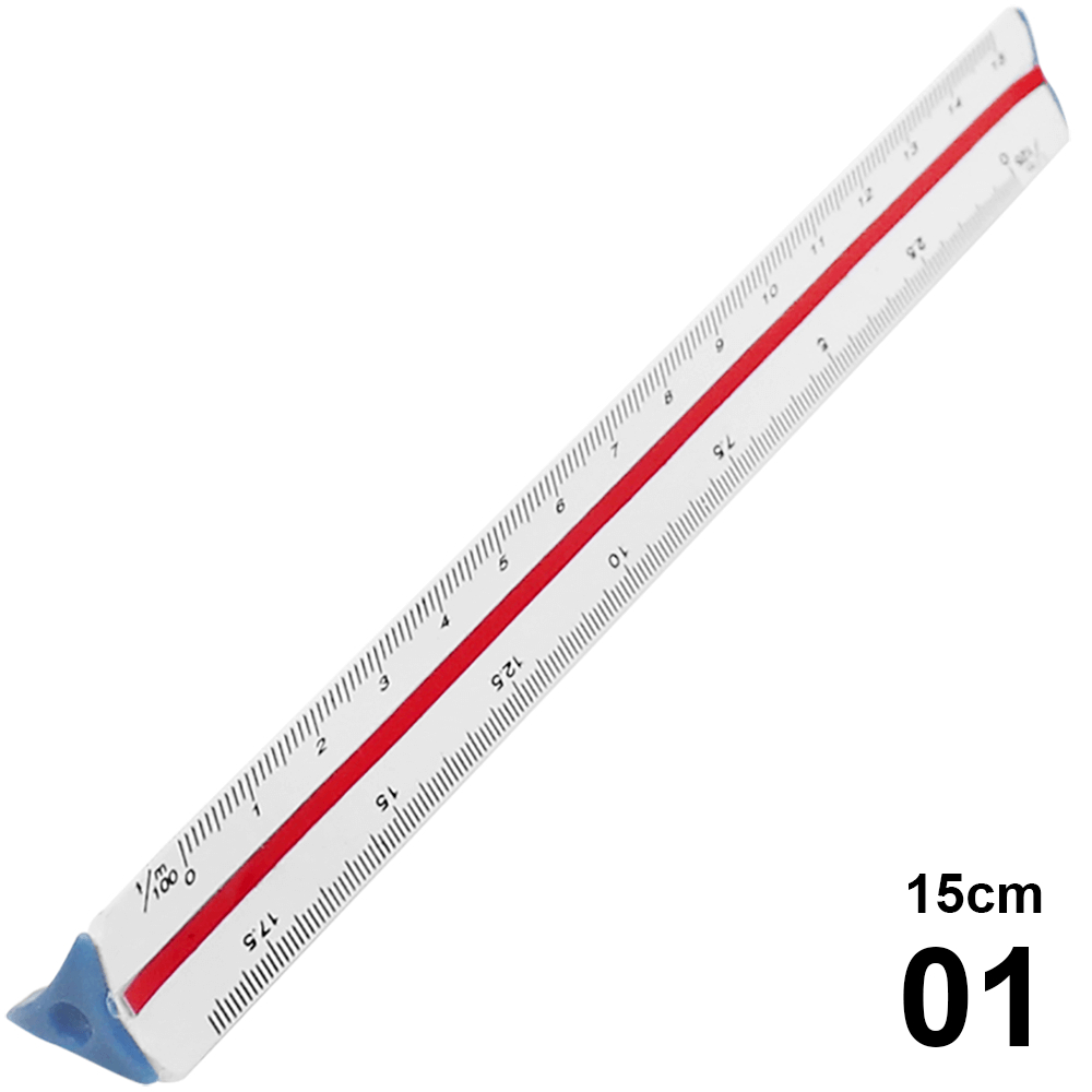 Escalímetro tris  15cm N° 1 Importado