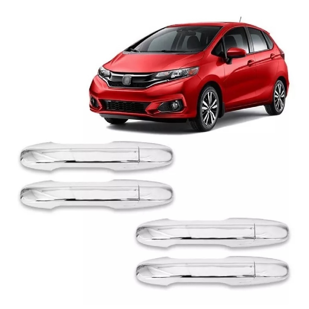 Aplique Cromado Maçaneta Honda Fit Wr-v Wrv 2015 à 2021 4 Portas