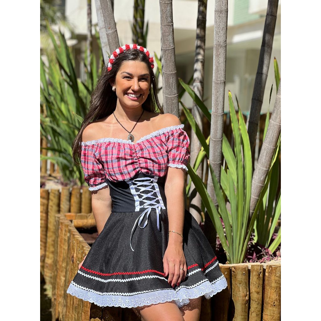 Vestido Frida Roupa alemã Oktoberfest Traje Típico - CAMILA