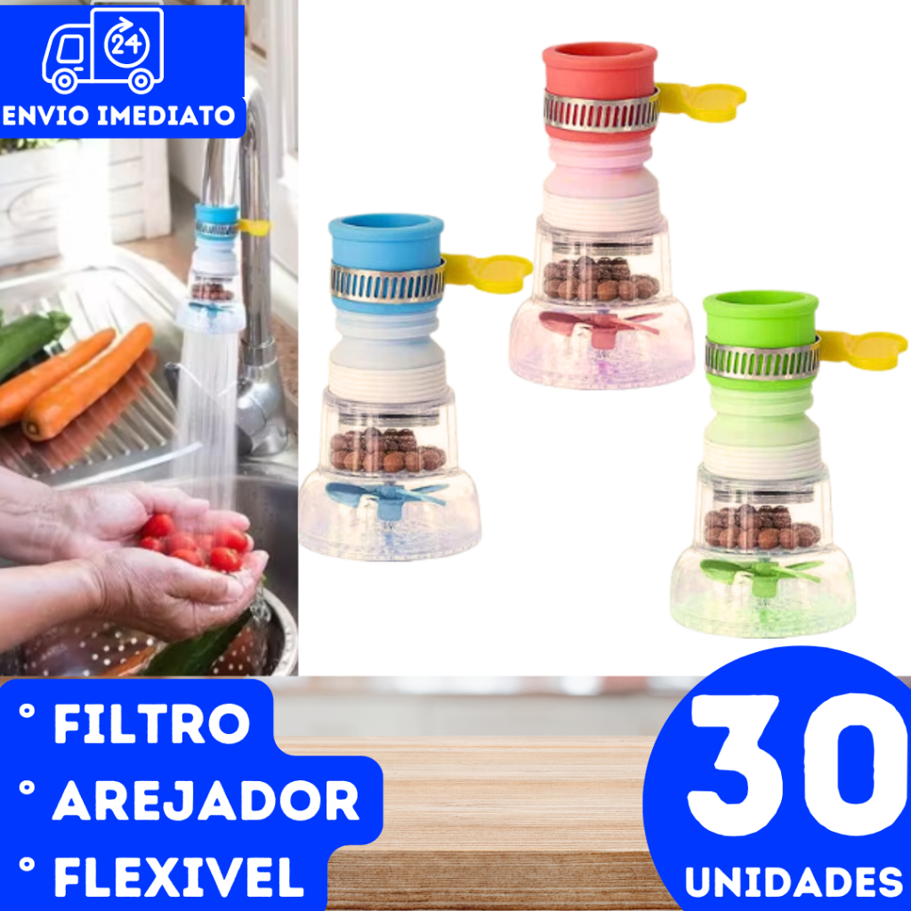 Kit 30 Chuveirinho Para Torneira Chuveirinho Bico Arejador Para Torneira Lavatorio Cozinha