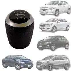 Bola de Cambio Manopla JOY COBALT SPIN 16/20 e ONIX PRISMA 16/19 – 6 marchas - Aro Preto ARO GRAFITE