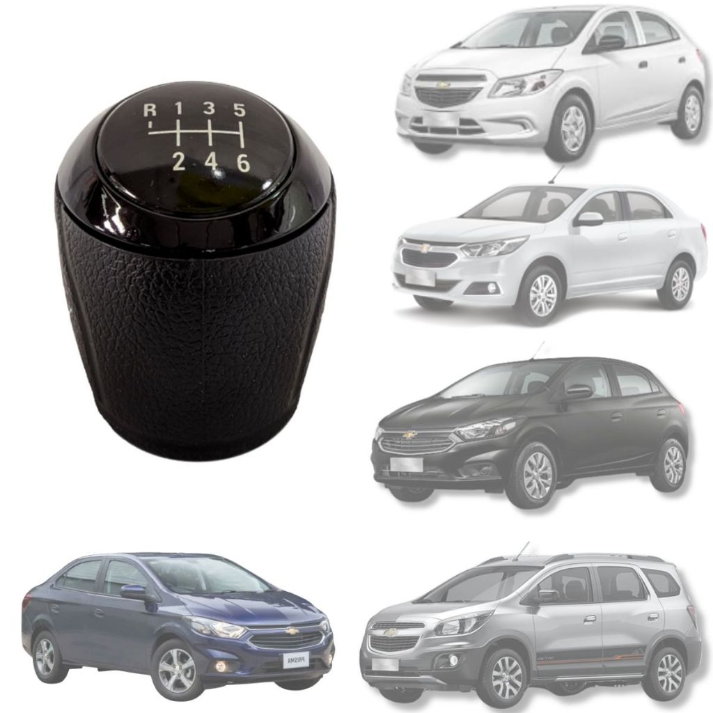 Bola de Cambio Manopla JOY COBALT SPIN 16/20 e ONIX PRISMA 16/19 – 6 marchas - Aro Preto em Oferta na Shopee