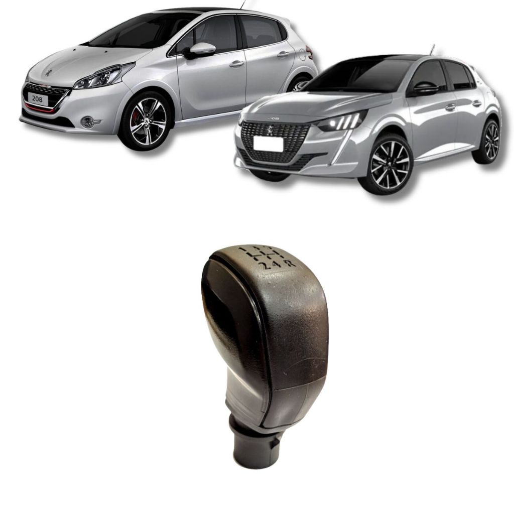 Bola de Cambio Manopla PEUGEOT 208 14/23 - ACABAMENTO PRETO em Oferta na Shopee