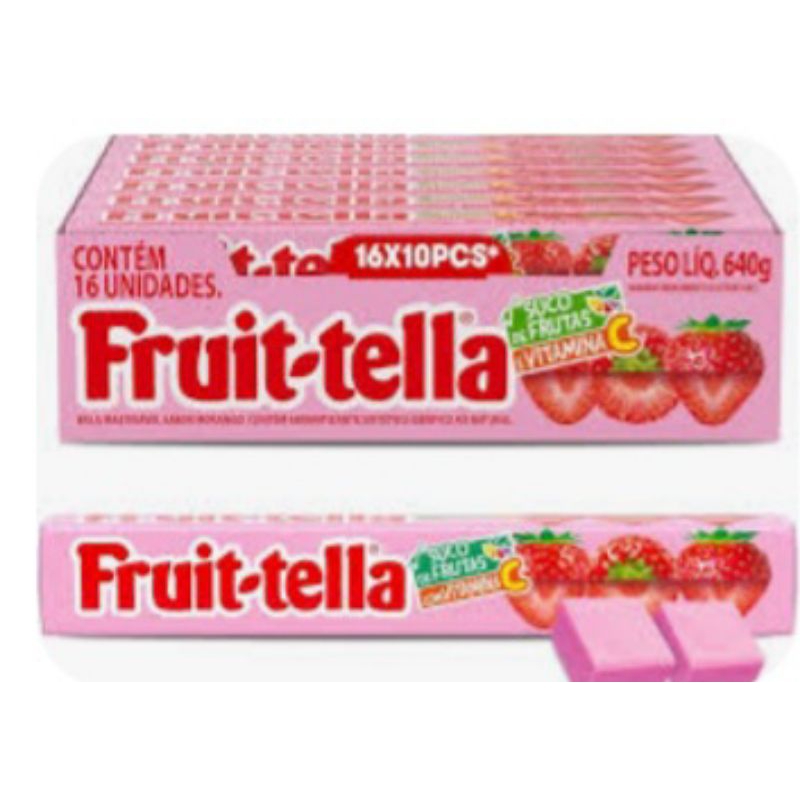Fruitella Morango Bala Mastigavel C/16 Fruit-tella