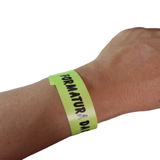 Kit com 100 Pulseira - Pulseiras para festa , camarote, aniversários Personalizadas em Oferta na Shopee