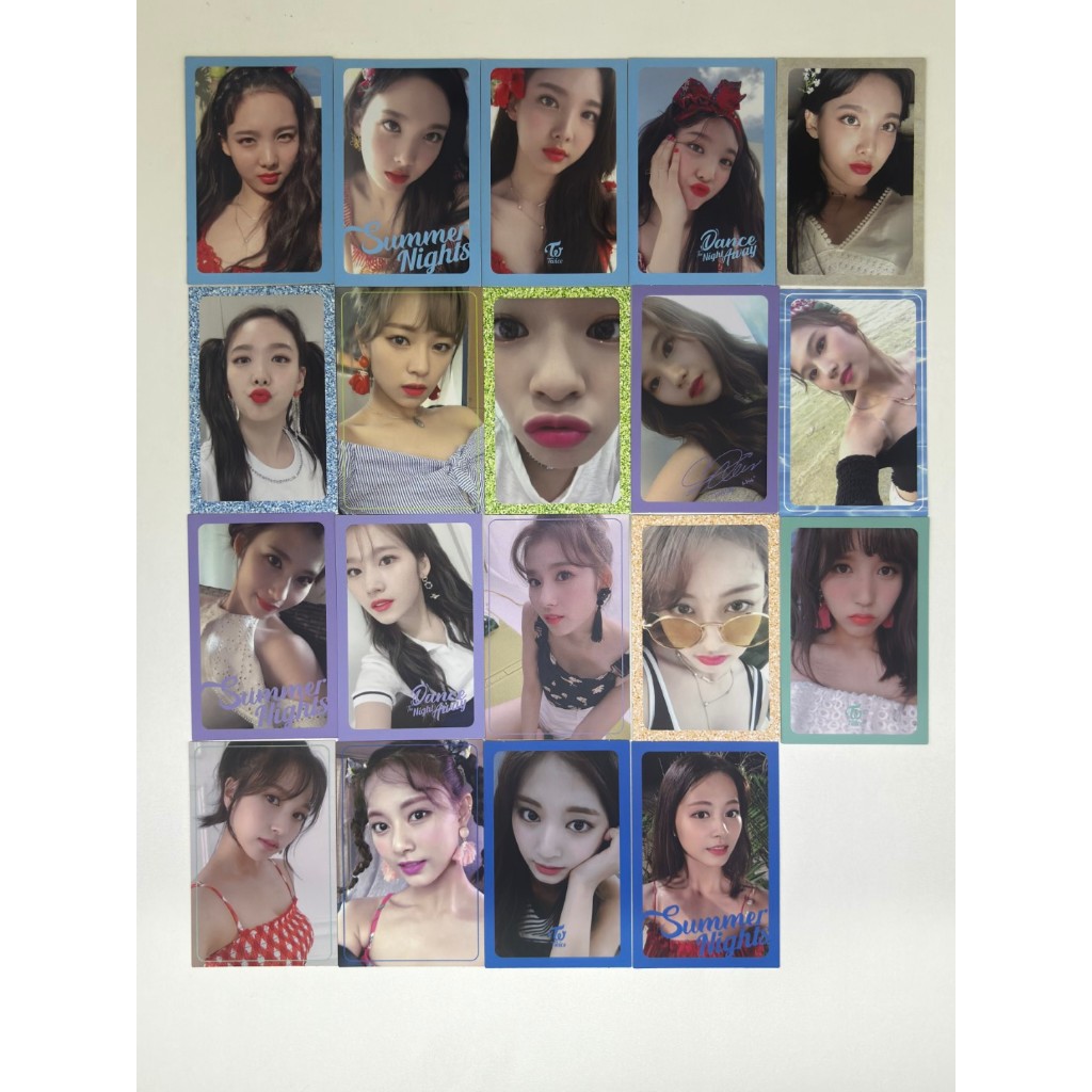 twice summer nights photocard kpop original