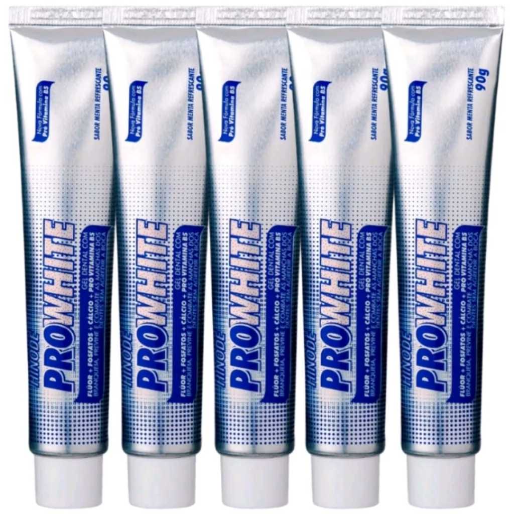Gel Dental Pro White 90g 5 Unidades