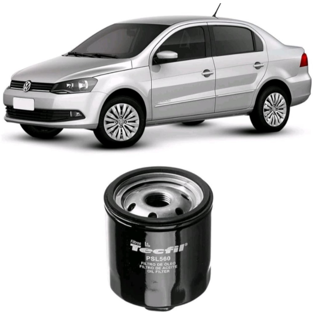Filtro Óleo Volkswagen Voyage 1.0 1.6 2009 a 2017 Tecfil em Oferta na Shopee