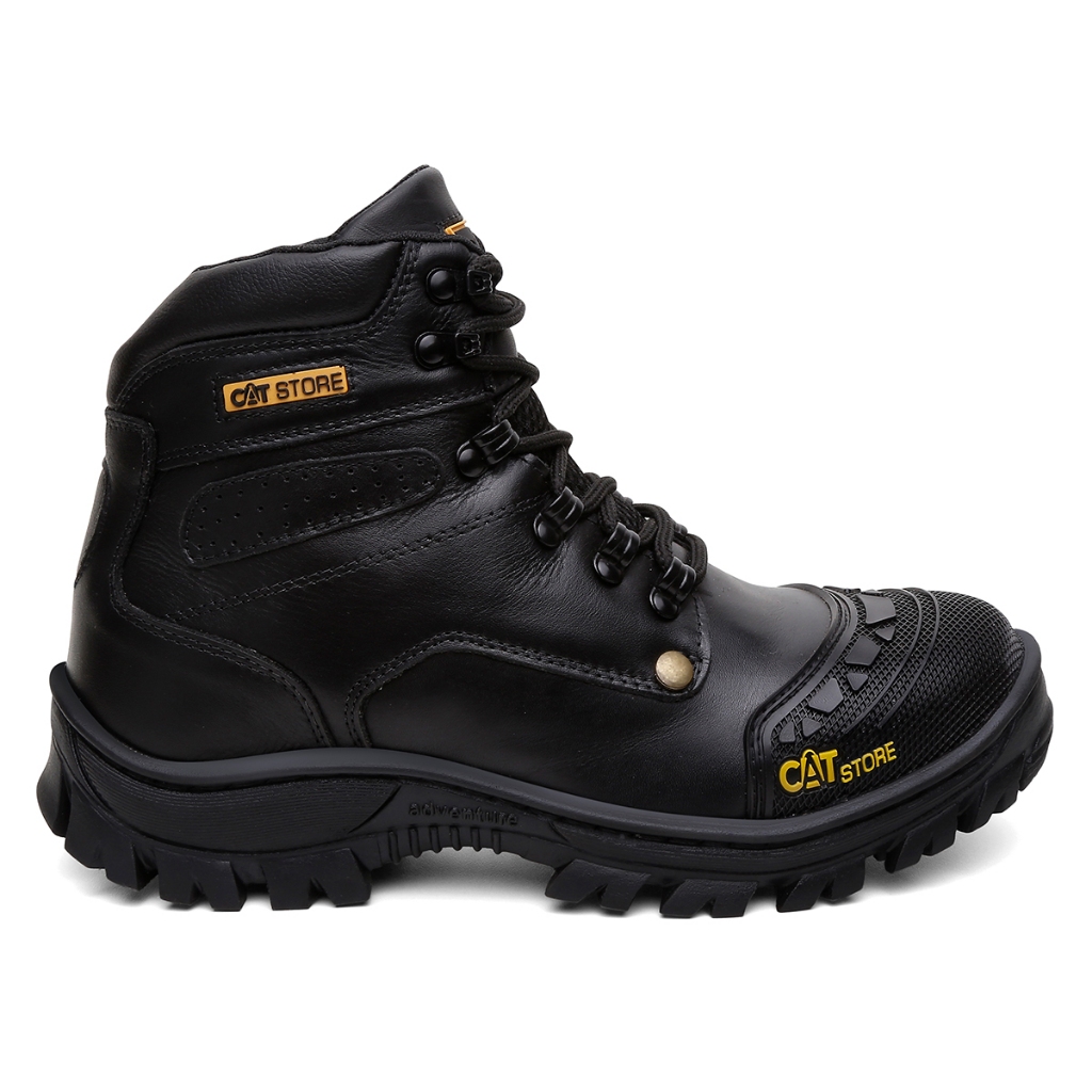Bota Coturno Cat Store 2190 De Segurança Bico Pvc, Com Palmilha Em Gel.