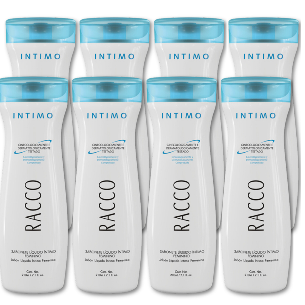 Kit 8 Sabonete Íntimo Liquido Racco Higiene Feminino Masculino Envio Imediato Original Melhor Preço