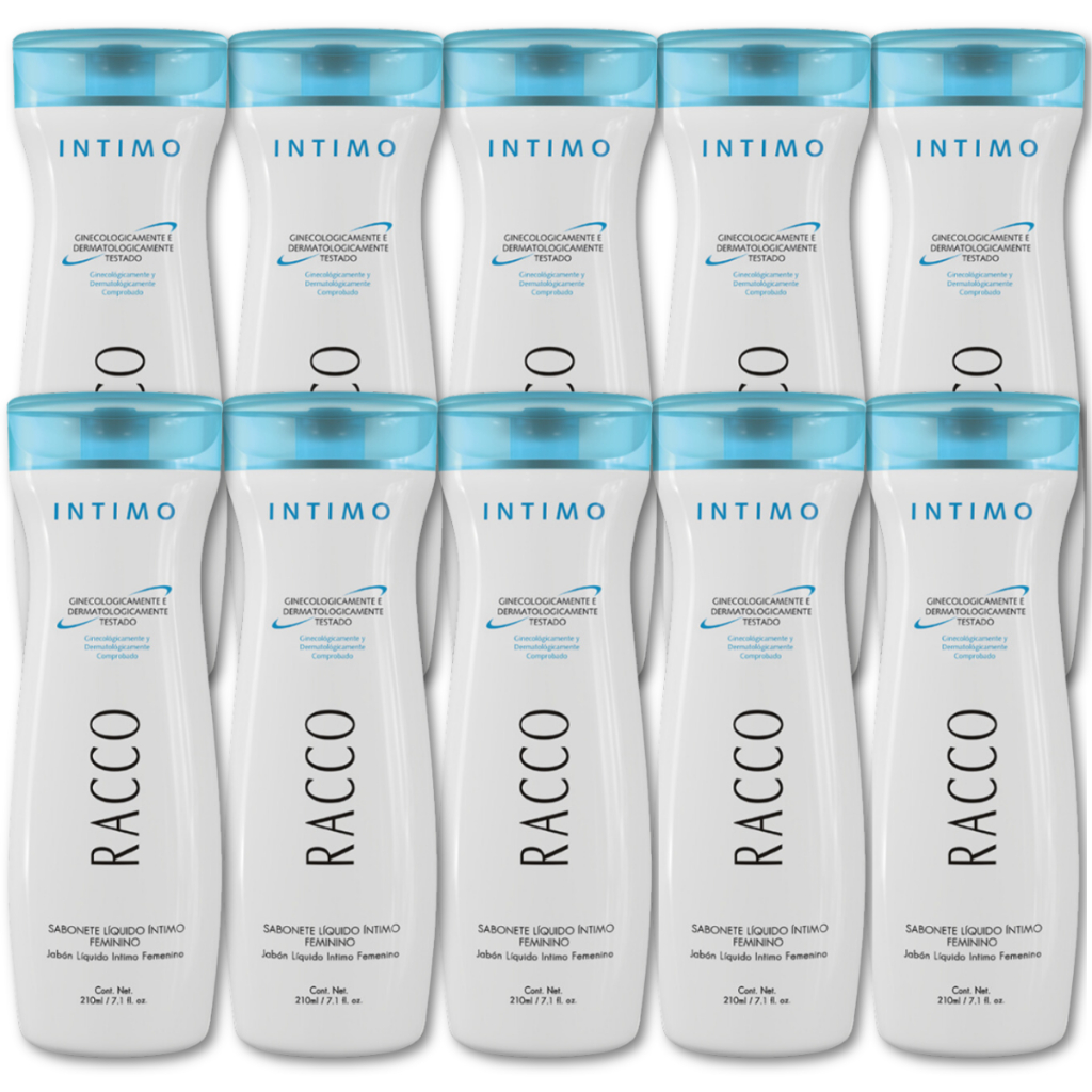 Kit 10 Sabonete Liquido Íntimo Racco Tradicional Unissex Feminino Masculino Higiene Íntima Original