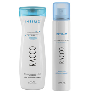 Kit Desodorante Jato Seco + Sabonete Íntimo Higiene Íntima Liquido Racco Ginecologico Original em Oferta na Shopee