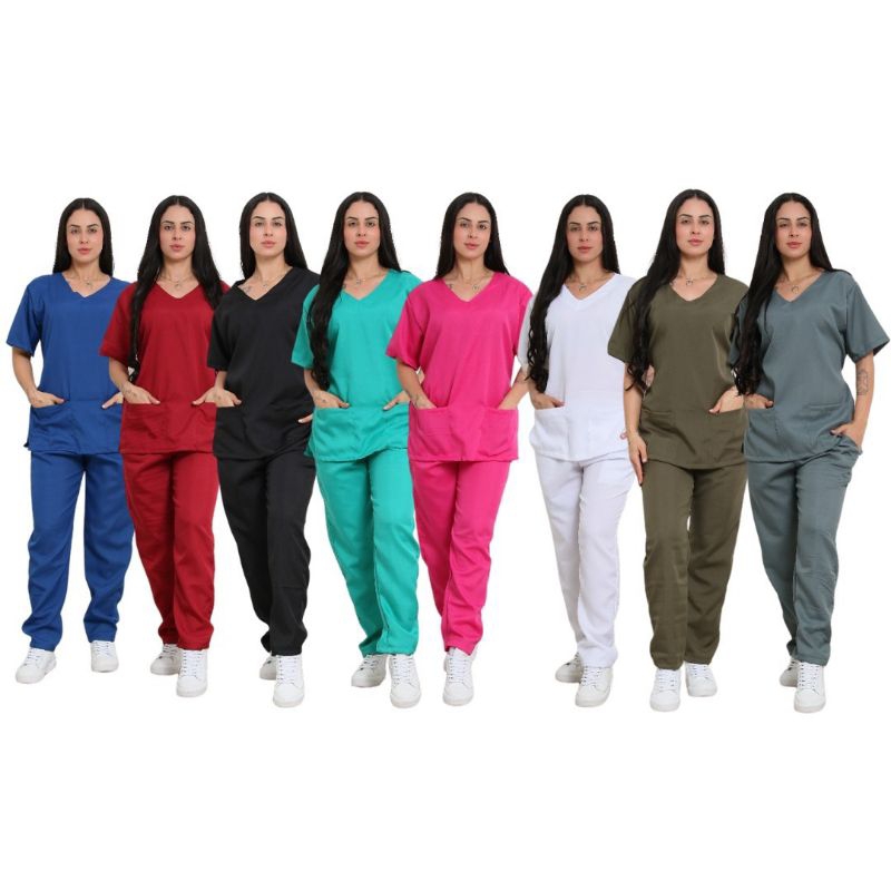 Pijama Cirúrgico Feminino Scrub Hospitalar - Unissex Atacado em Oferta na Shopee