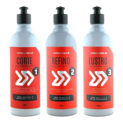 Kit Polimento Menzerna 300ml Corte Refino Lustro Autoamerica