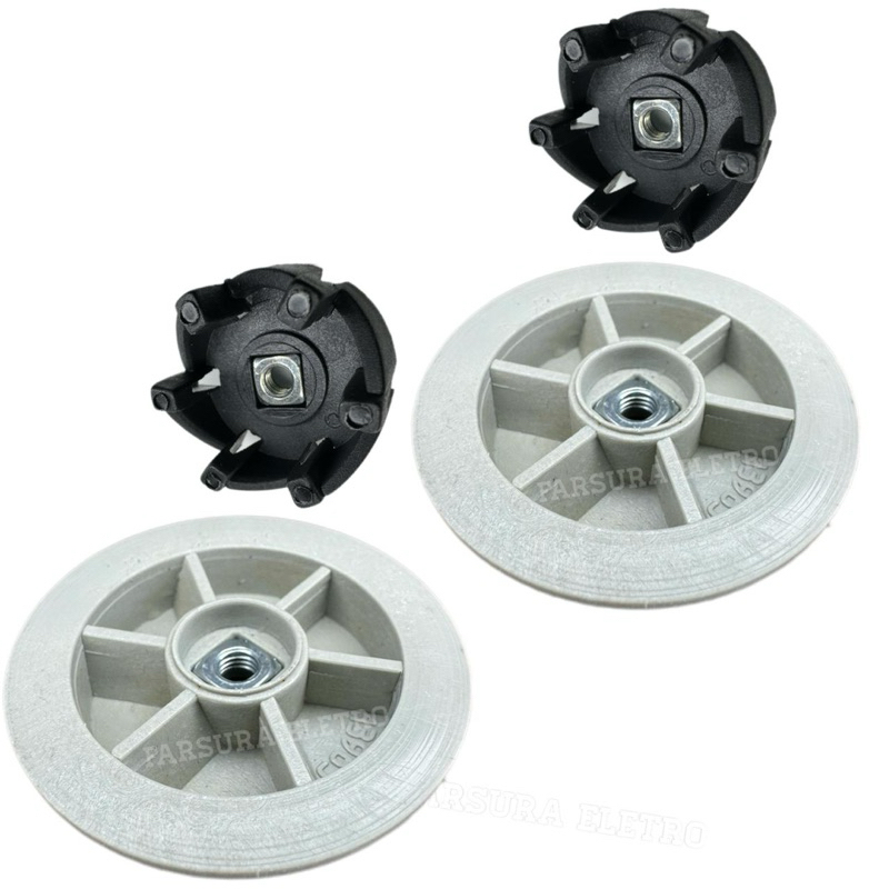 Arraste do Motor e do Copo p/ Liquidificador Oster OLIQ601 OLIQ605 OLIQ610 OLIQ615 OLIQ619 (Kit C/2 Peças)