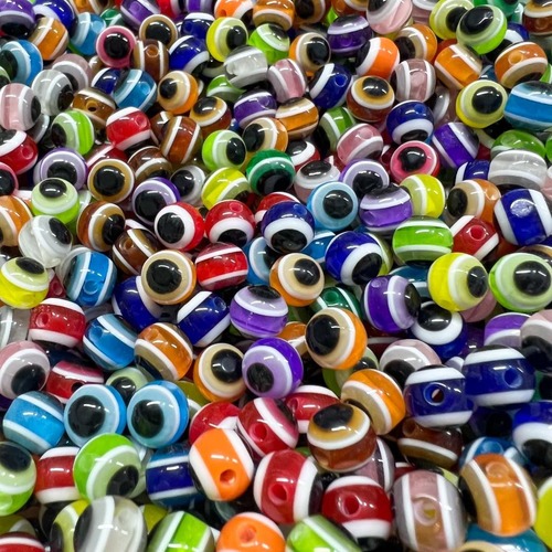 Miçanga De Olho Grego - 8mm - Redonda em Oferta na Shopee