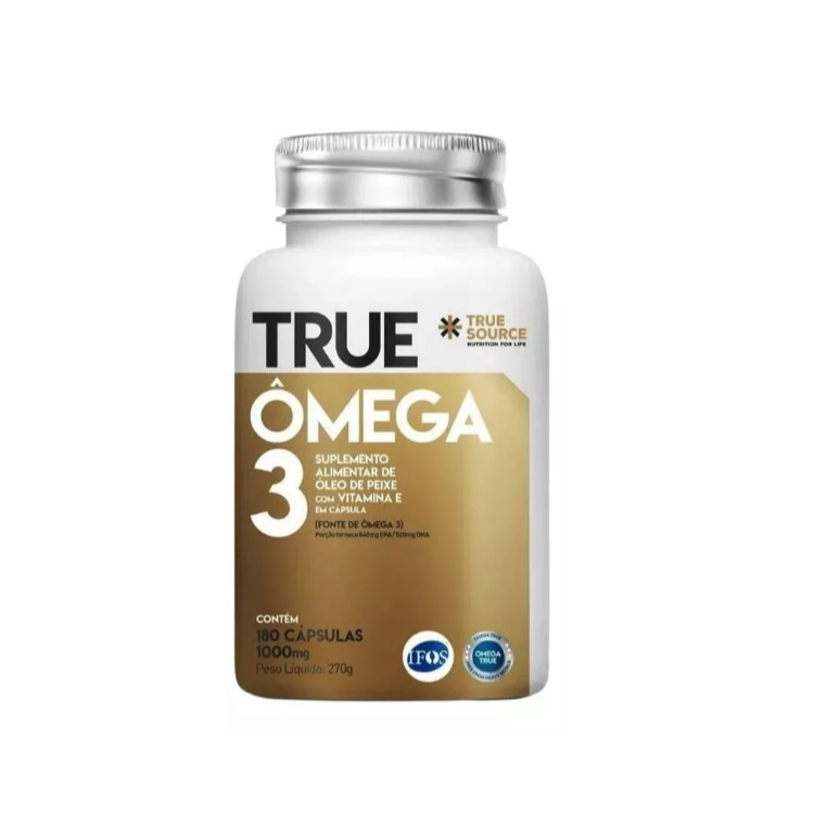 True Source True Ômega 3 180 cápsulas - Óleo de peixe