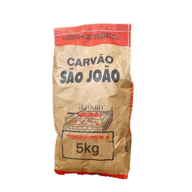 Carvão Vegetal 5kg Churrasco Eucalipto Ecológico