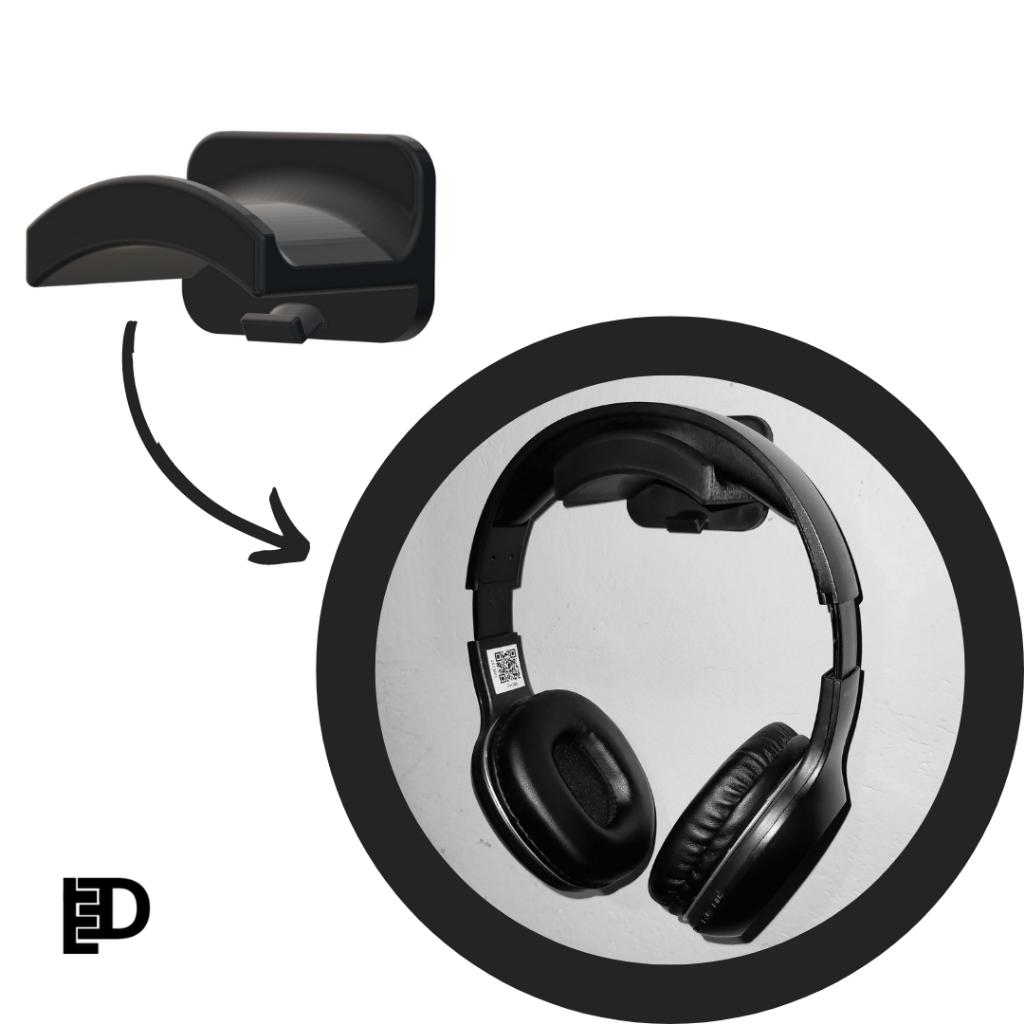 Suporte de Parede e Bancada para HeadSet Escritório Gamer com Fio e Sem Fio