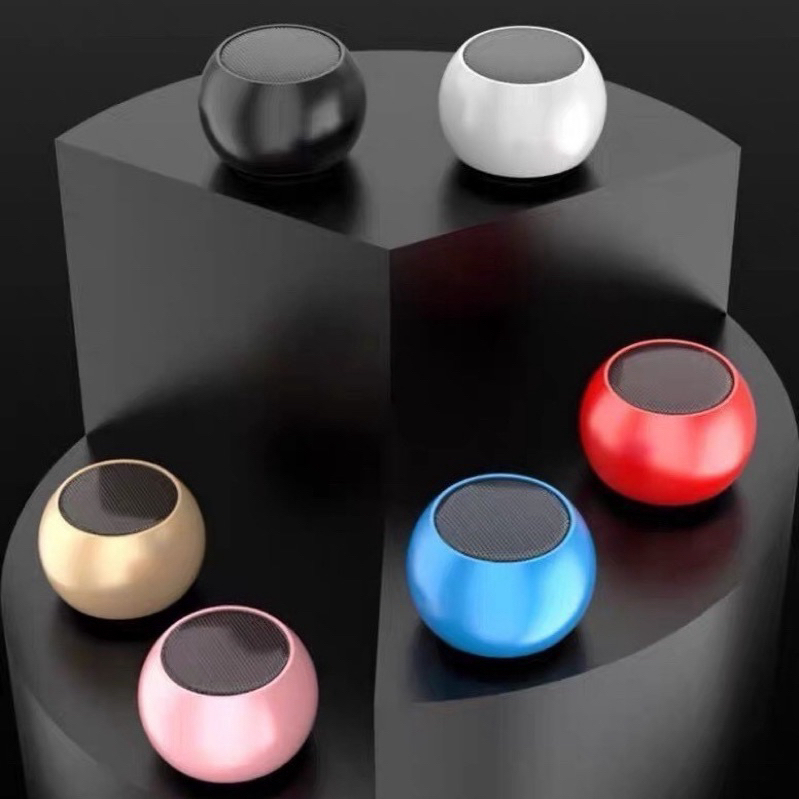 Mini Caixinha De Som De Metal Bluetooth Amplificada de 3W Potente
