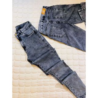 Calça jeans feminino skinny grafit com elastano em Oferta na Shopee