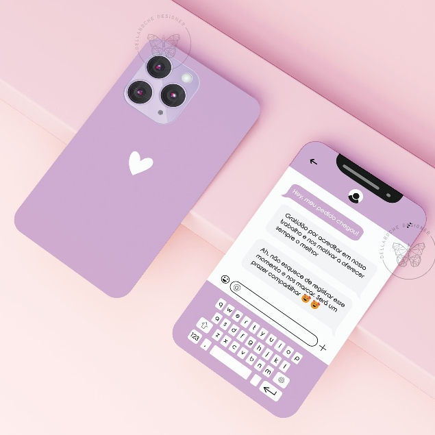 Cartão de agradecimento ao cliente, embalagem Card Iphone, mimo para cliente, encomendas, fidelidade