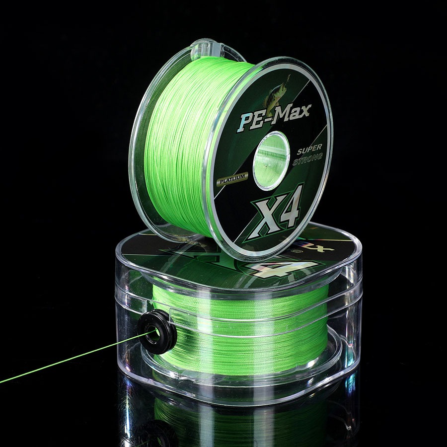 Linha De Pesca Multifilamento 100% PE 300m/500m Verde Cinza Multicor 4 Fios Supertração