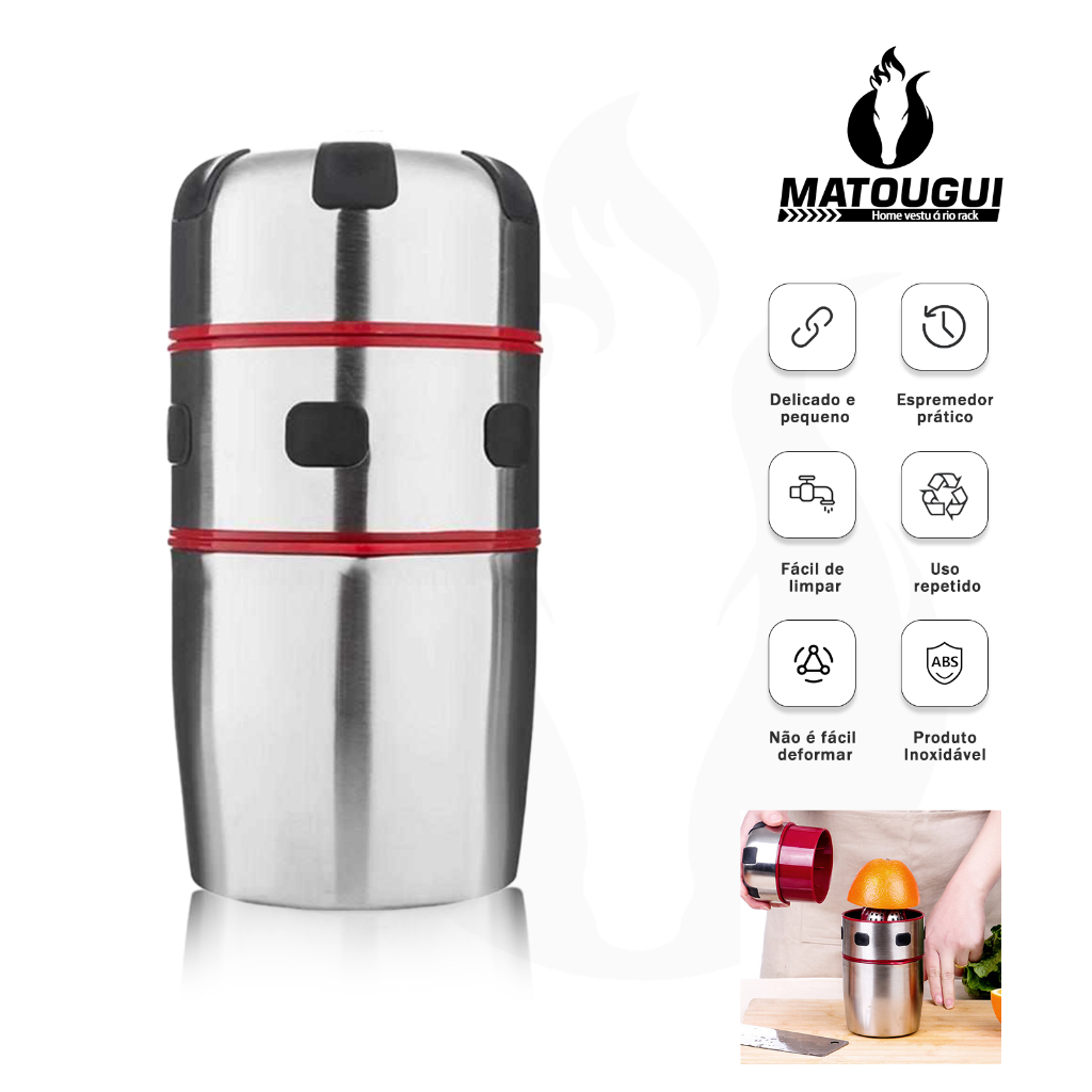 Espremedor manual de aço inoxidável Pequeno Mini Suco de Laranja Suco de Limão Juicer