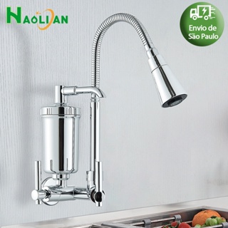 Torneira Gourmet Com Filtro De Parede Cromada Cozinha Luxo em Oferta na Shopee